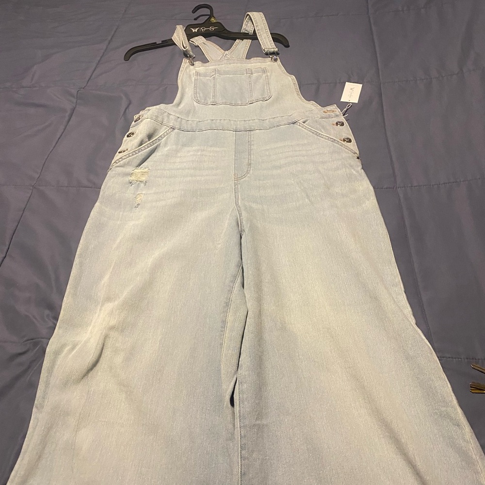 Jessica Simpson Light Blue Denim Overalls - Picture 2 of 3